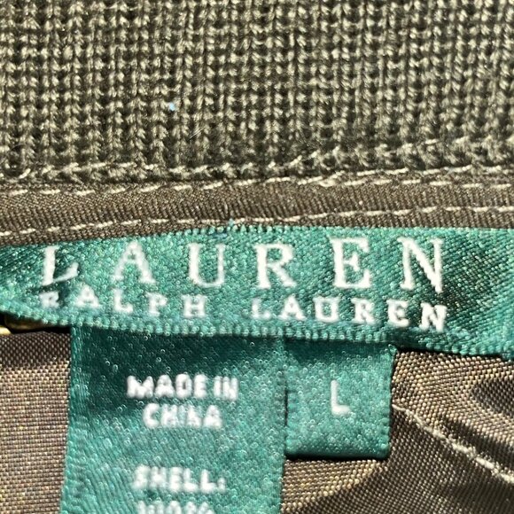 LAUREN RALPH LAUREN QUILTED HUNTING CHORE JACKET W/ PADDED RECOIL SHOULDER - L - Picture 10 of 12